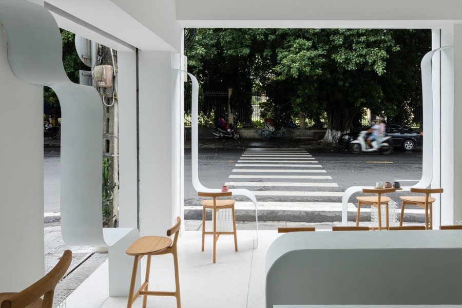 Khám phá 8 ý tưởng thiết kế quán cafe Hải Phòng 6 Thiet Ke Quan Cafe Hai Phong Minimal (2)